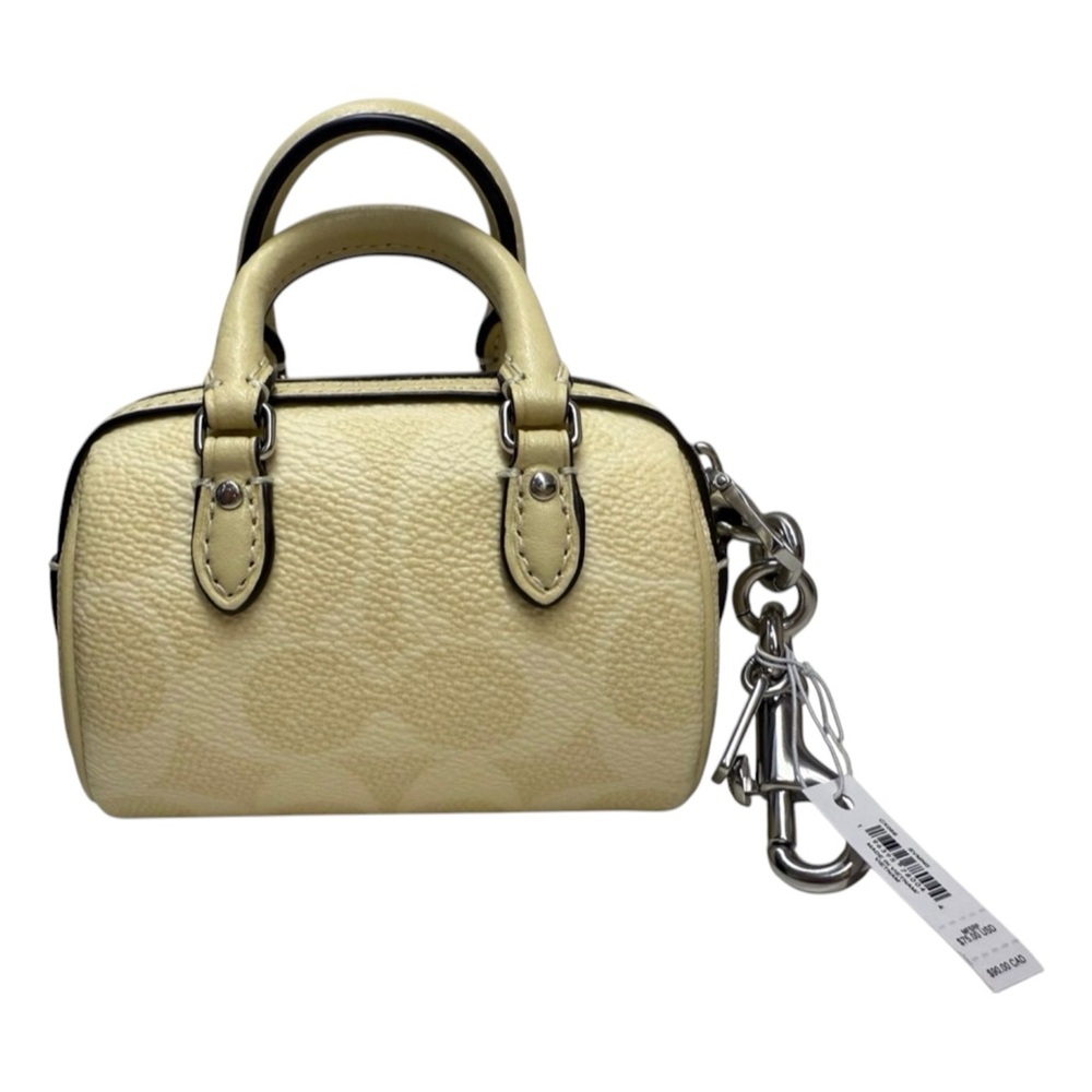 Coach Mini Rowan Bag Charm in Hay, NWT - Picture 2 of 6